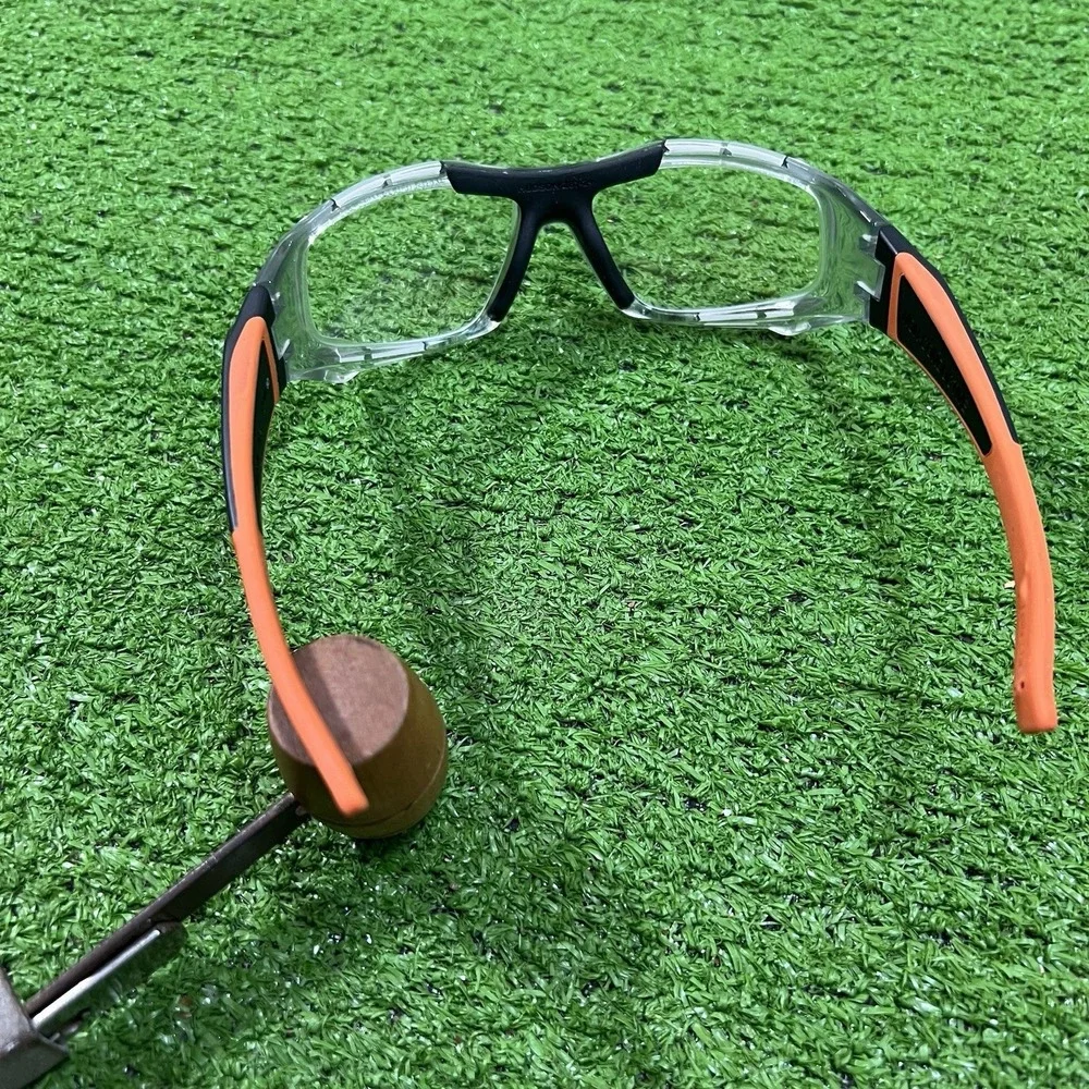 Hudson H5 Safety Glasses Clear Orange ANSI Z87.1+ impact Rating Electrician